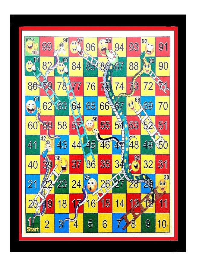 إيه إس مجموعة ألعاب خشبية للأطفال تتضمن لعبة لودو، ولعبة السلم والثعبان، ولوحة شطرنج، بالإضافة إلى قطع لودو وقطع شطرنج - مثالية للحفلات، والمرح، وليالي الألعاب العائلية (Clld) - Image 5